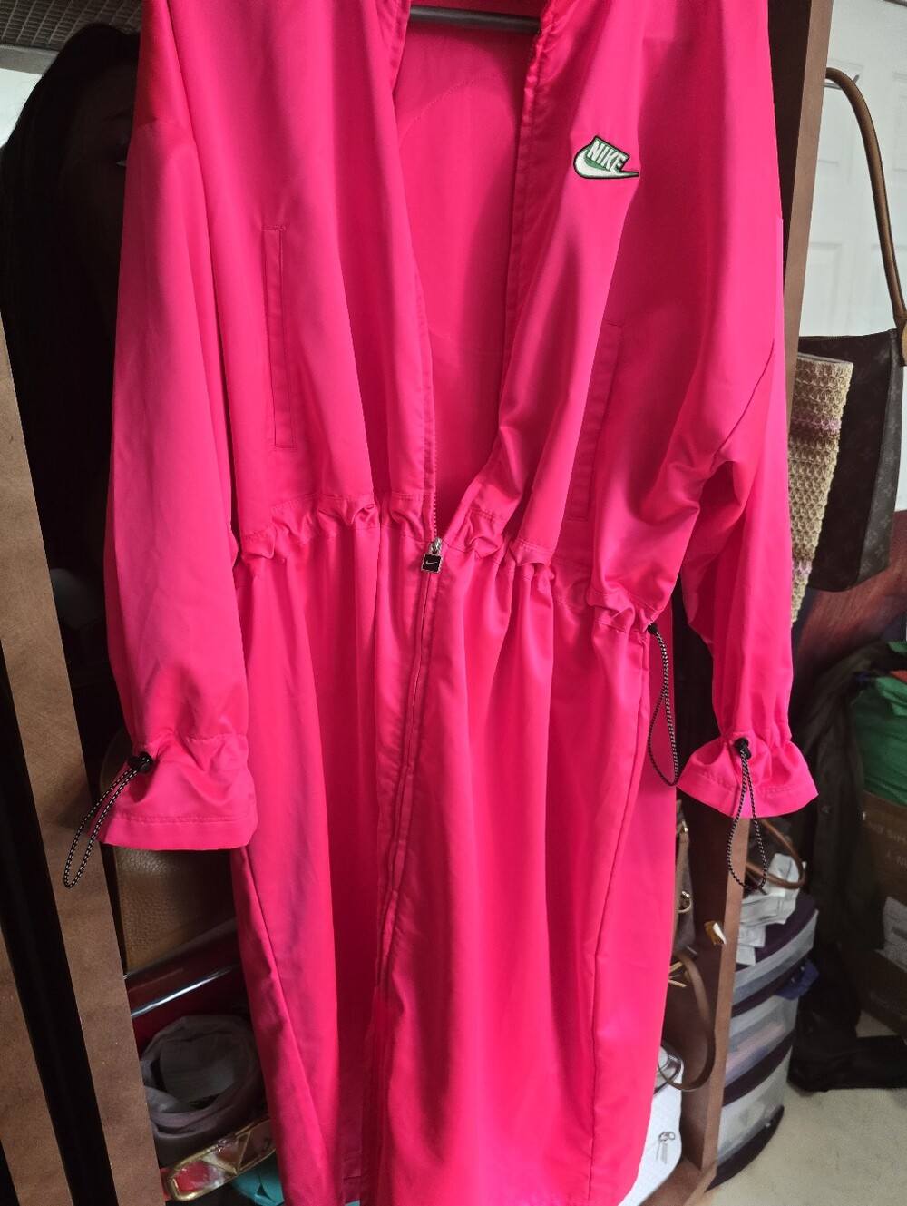 Nike Women’s Neon Pink Lightweight Trench Coat